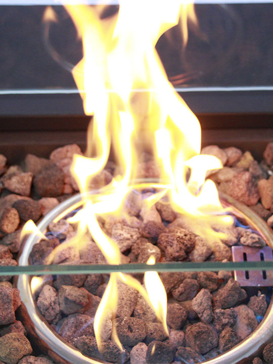 Thermogatz Tg Stand Kamin Draußen Metallisch Schwarz