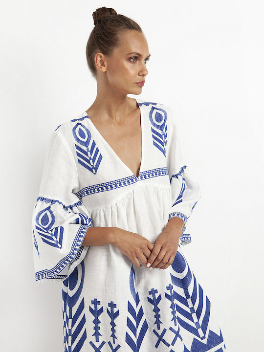 Greek Archaic Kori Dress All Day White