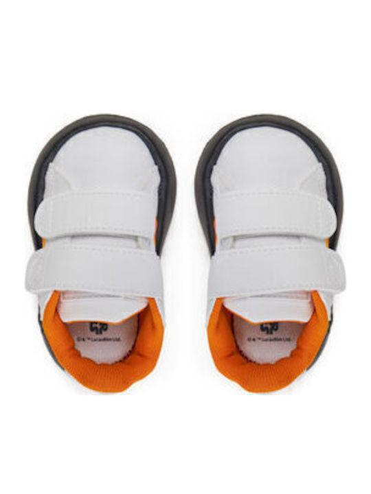 Grand Court 2.0 Kinder Sneakers mit Klettverschluss Weiß