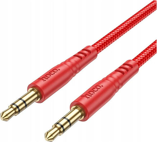 Hoco Hoco 3.5mm Male to 3.5mm Male Audio Cable Red Length 1m