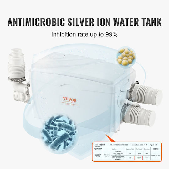 Vevor Αντλία Ακαθάρτων / Λυμάτων 0.46hp HSBXWG350W7MSJ4DHV2