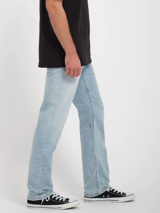 Solver Ανδρικό Παντελόνι Τζιν με Regular Straight Εφαρμογή Powder Blue