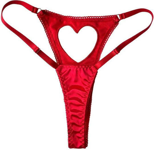 Women's Underwear Annamu Heart Thong Red A-1001