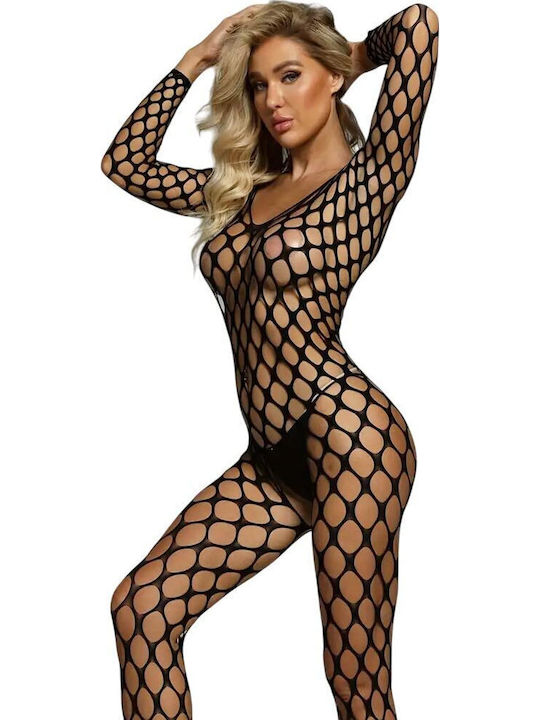Annamu Feel Me Bodystocking Negru A-1013