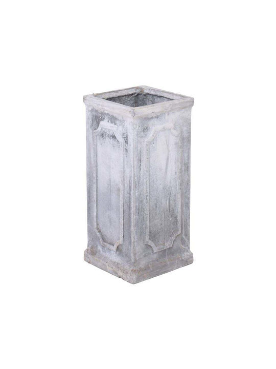 Woodwell Flower Pot 47x47cm White Wash ΕΔ,CER01