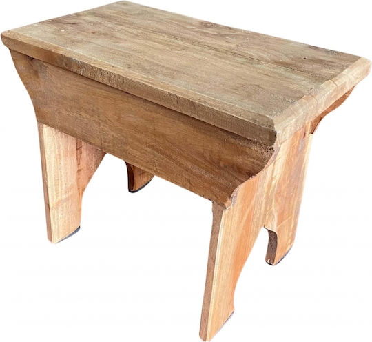 Табуретка Nextdeco от махагоново дърво H24xW40xD24cm Табуретка Nextdeco от махагоново дърво H24xW40xD24cm