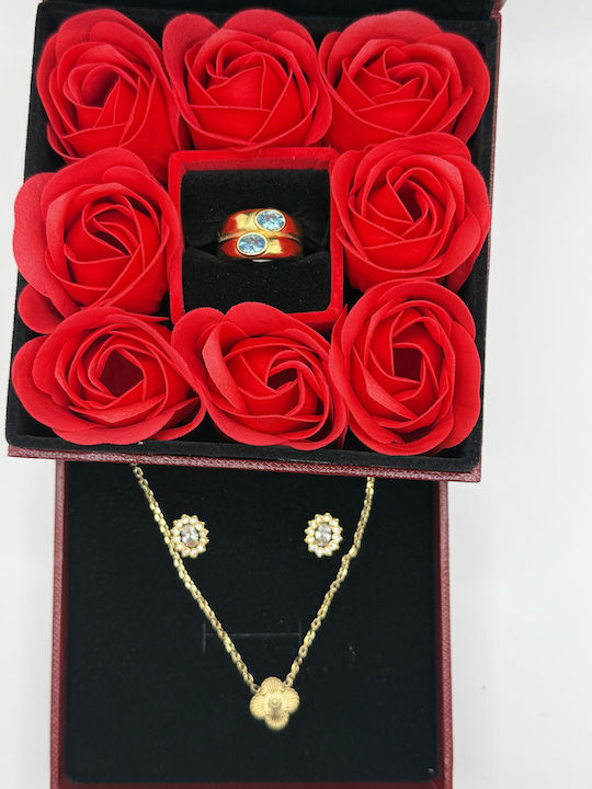 Set with Necklace , Earrings & Ring from Steel