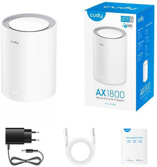 Cudy M1800 v2 WiFi Mesh Network Access Point Wi‑Fi 6 Dual Band (2.4 & 5GHz)