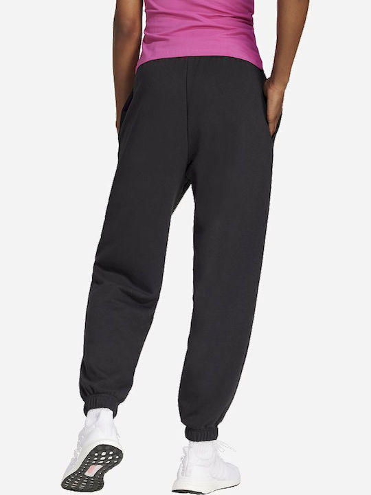 adidas Essentials Linear French Terry Cuffed Долнище на анцуг Черен