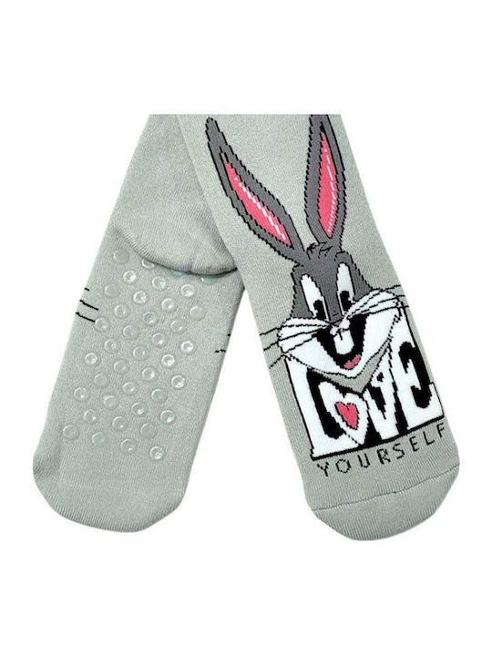Looney Tunes Kindersocken Rutschfest White
