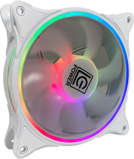 LC-Power Lc-cf-120-argb-kit-w Case Fan 120mm with ARGB Lighting and Connection 6-Pin 3pcs White