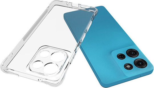 Moto Umschlag Rückseite Silikon Transparent (Motorola Moto G75 5G)