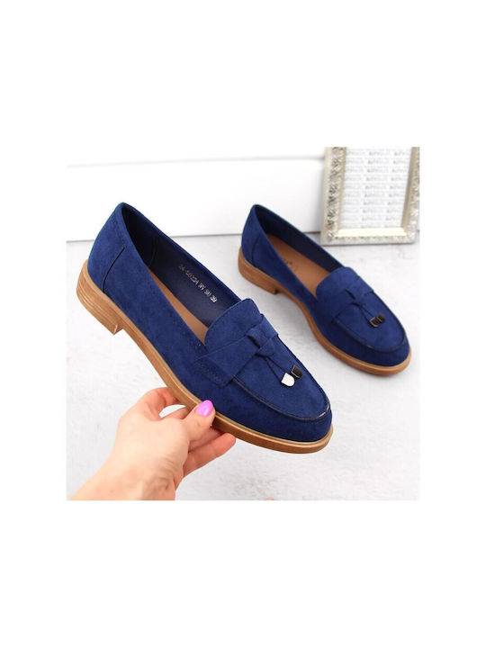 Vinceza Women's Moccasins in Blue Color