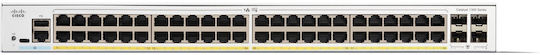 Cisco Catalyst 1300 Managed L2 / L3 PoE+ Switch with 48 Gigabit (1Gbps) Ethernet Ports and 4 SFP Ports