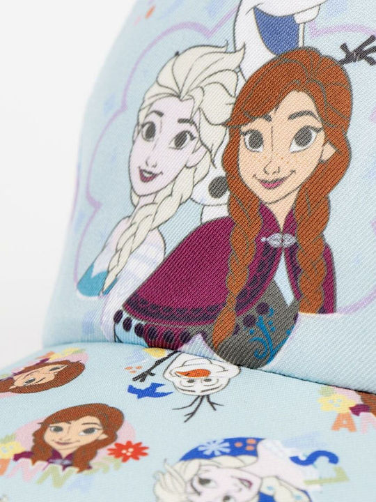 Frozen Παιδικό Καπέλο Jockey Υφασμάτινο Τιρκουάζ