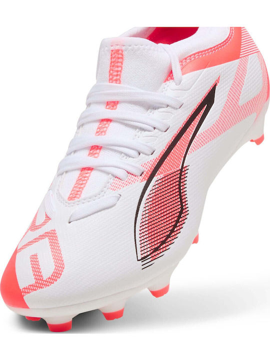 Ultra 5 Match Kids Molded Soccer Shoes White