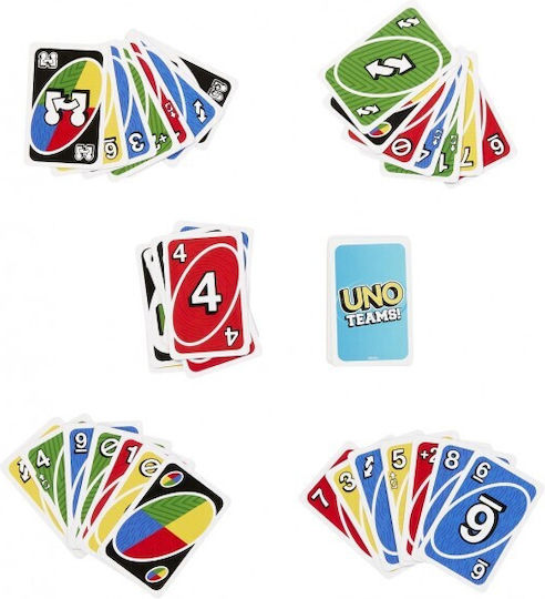 Επιτραπέζιο Παιχνίδι Uno Teams για 2-4 Παίκτες 7+ Ετών Mattel