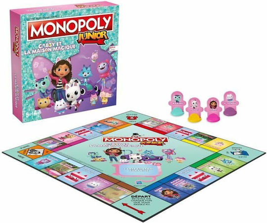 Joc de Societate Monopoly Junior Gabby and the Magic House pentru 2+ Jucători 5+ Ani (FR) Winning Moves