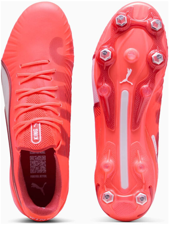 PUMA King Ultimate MxSG Ποδοσφαιρικά Παπούτσια με Τάπες Κόκκινα PUMA King Ultimate MxSG Ποδοσφαιρικά Παπούτσια με Τάπες Κόκκινα
