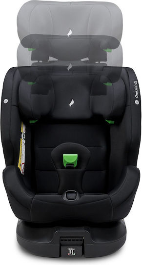 Osann One 360 SL Детско Столче за Кола i-Размер с Isofix Изцяло черно 0-36 кг