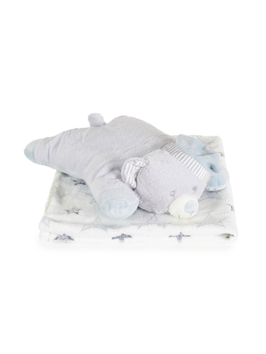 Cangaroo Blanket Gray with Animal