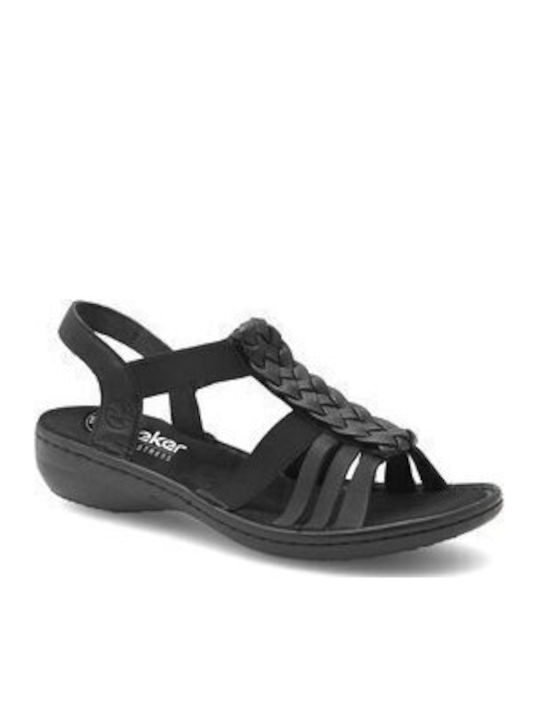 Women's Flat Sandals Anatomic in Black Color