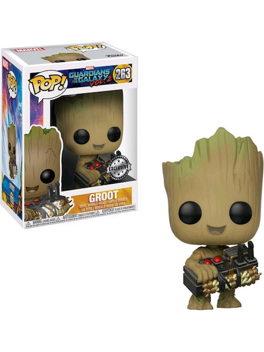 Funko Pop! Marvel: Wächter der Galaxis - Groot mit Bombe 263 Wackelkopf Sonderausgabe