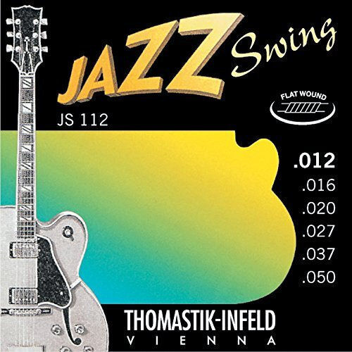 Thomastik Set of Strings for Electric Guitar Jazz Swing Flatwound Medium Light 12- 50"