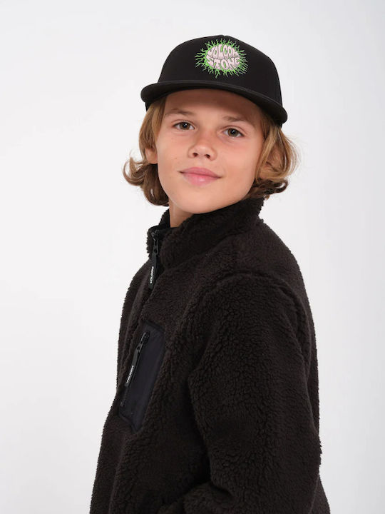 Cardigan pentru copii Fleece Black Muzzer Fuzzar