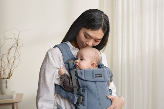 BabyBjorn Κλασικός Μάρσιπος Harmony Woven Μπλε με Μέγιστο Βάρος 15kg
