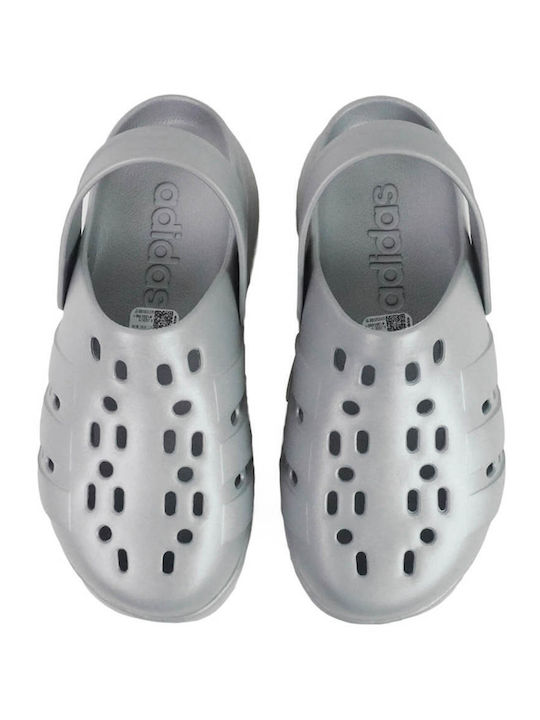adidas Adilette Γυναικεία Σαμπό Ασημί