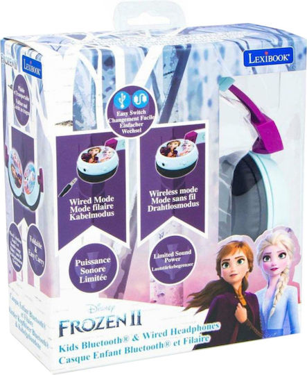 Lexibook Frozen Fără fir Bluetooth Pentru copii On Ear Căști cu 3 ore de Funcționare Multicolor