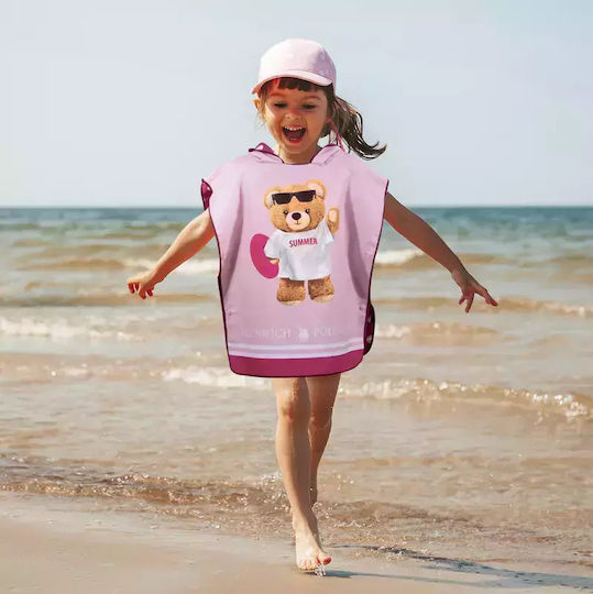 Kid's Beach Poncho Summer Bear 4039 Greenwich Polo Club