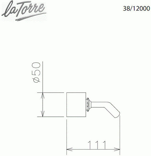 La Torre Tech 38/40000 Държач за душ