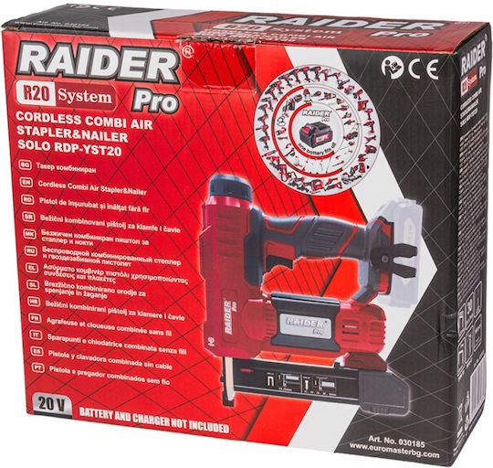 Raider Battery Brad Nailer Gun 030185 20V for Nails