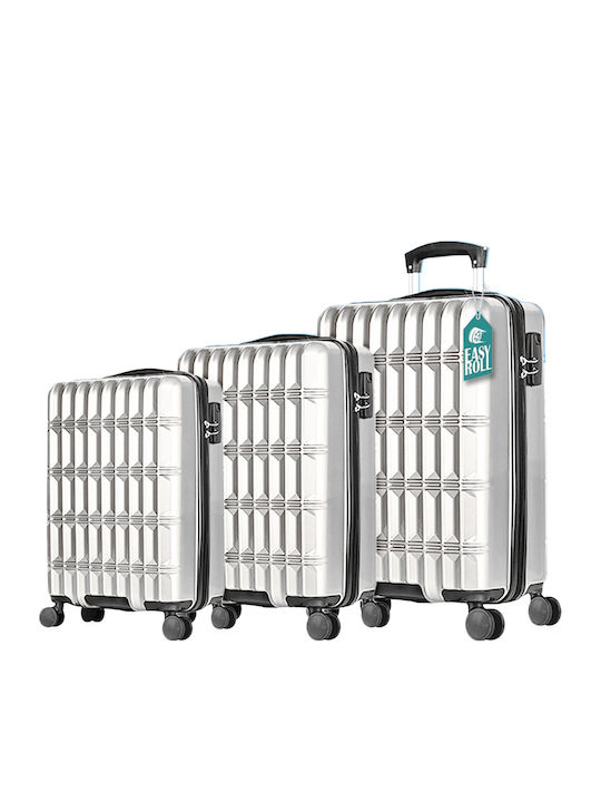 Provitera CAT Hart Reisekoffer Weiß mit 4 Rädern Set 3 Stück