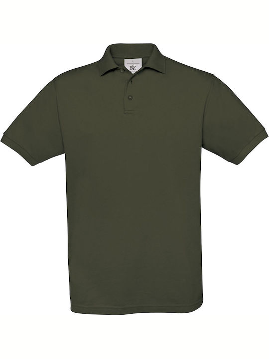 B&C Men's Short Sleeve Promotional Blouse khaki