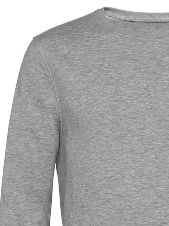 B&C Men's Long Sleeve Promotional Sweatshirt Heather grey