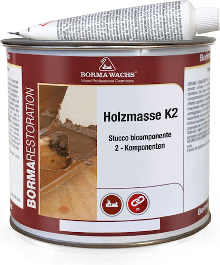 Borma Wachs Wood Putty Polyester / 2 Components Cherry 125ml
