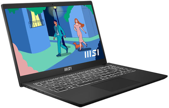 MSI Modern 15 B7M 15.6" FHD (Ryzen 7-7730U/16GB/1TB SSD/W11 Home) Classic Black (GR Keyboard)