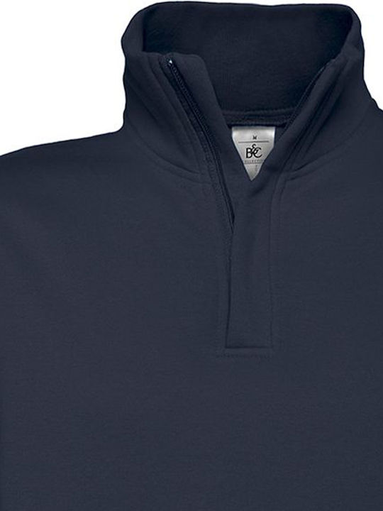 B&C Men's Long Sleeve Promotional Sweatshirt Navy