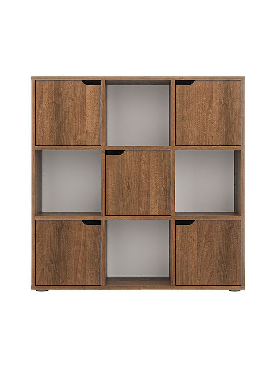 Βιβλιοθήκη Bookel Καρυδί 88.5x27.5x89.3εκ.