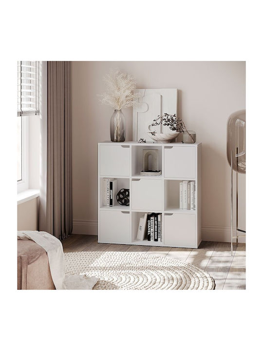 Bookcase Bookel White Shade 88.5x27.5x89.3cm