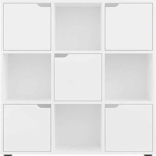 Bookcase Bookel White Shade 88.5x27.5x89.3cm