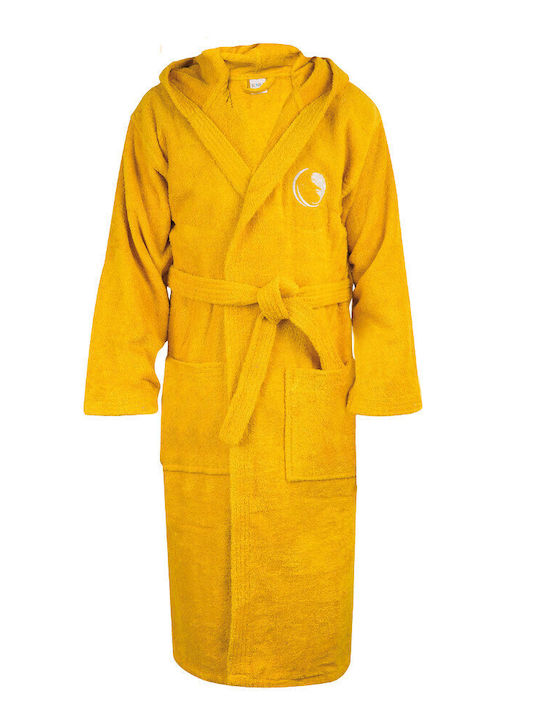 Borea Logo Bathrobe with Hood Purple 420gsm