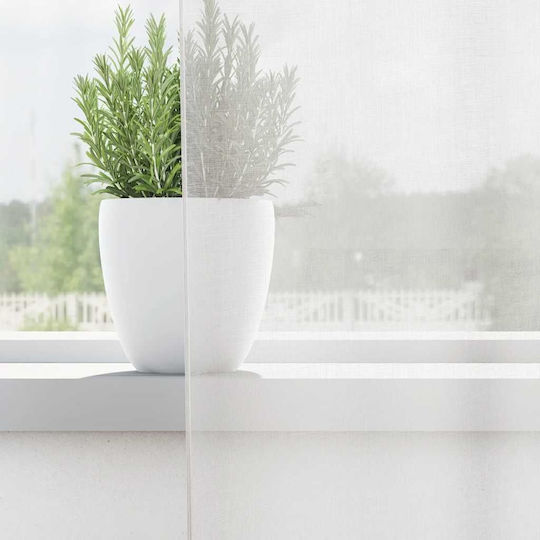 vidaXL Set Vorhänge mit Bleistiftfalten Voile Weiße 140x245cm