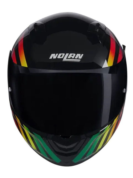 Nolan N60-6 Sport Policromo 343 Motorradhelm Volles Gesicht ECE 22.06 mit Pinlock und Sonnenblende