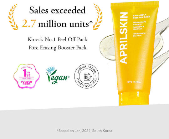 Aprilskin Gel Real Calendula Peel Off Demachiante Facial 100gr