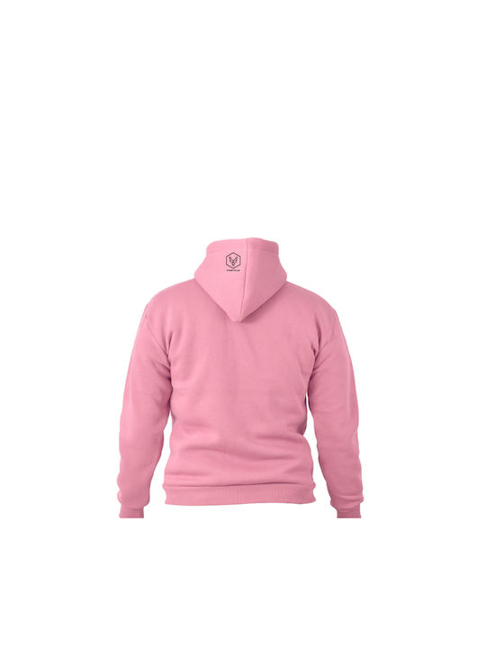 FightFlix Sweatshirt with Hood Pink