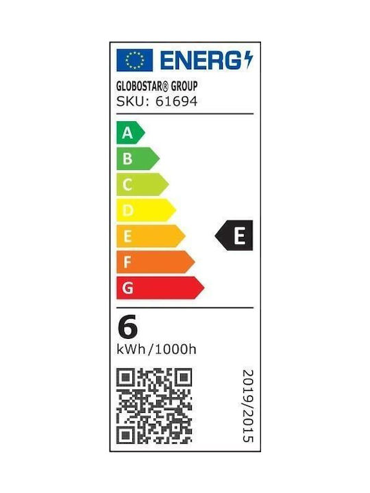 GloboStar Single LED Warm White Spot in White Color